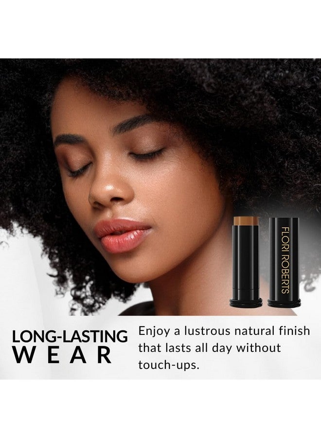 Flori Roberts Base Strokes Crème Foundation Stick by Flori Roberts, Full Coverage for Women of Color or Deeper Skin Tones, Long Lasting Makeup, Natural Finish, Complexion Concealer & Corrector  - Image 4