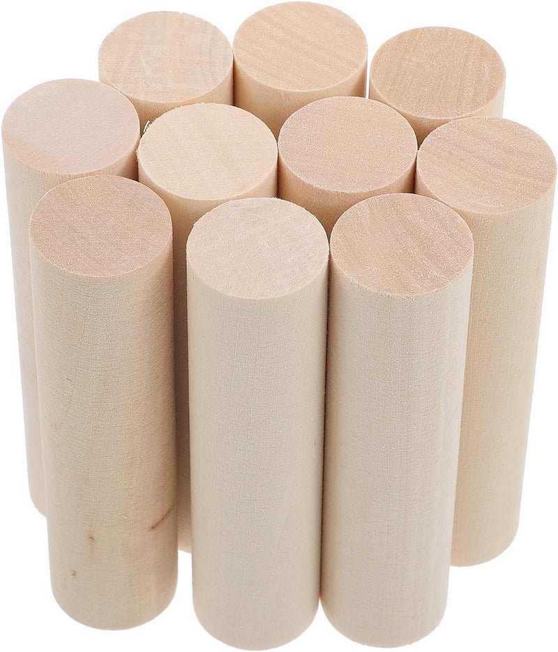 Trendy natural assorted colors 10pcs Unfinished Natural Wood Rods 10x2.5cm Solid Wood Round Sticks for DIY Craft Carving Materials Art Projects Multi-purpose fine material Multiple sizes Fixed & portable compatible Priority based order prep Simple multifunctional build Easy clean surface All-season available stock Neat shape Daily repeated use trusted quality Strategic warehouse site Well-engineered versatile build All-round unified build Gulf user preference oriented build Spec upgraded improved quality Local licensed courier Sufficient order stock Bulk order available stock Various size alternatives Good ventilation Elegant practical multi-option build Simple multi-feature practical build Spec compliant trusted quality Global mainstream design picks Worldwide simple practical design - Image 1