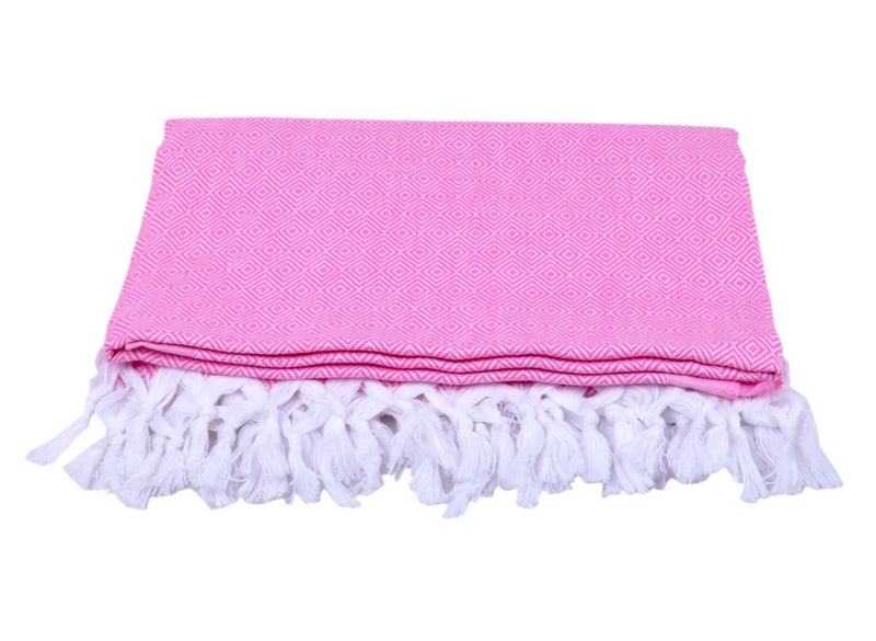 Sathiyas 480 GSM 4 Piece Bath Non-Terry Cotton Towel Ultra Absorbent Super Soft and Comfortable-Quick Drying Towel (Blue, Lavender, Pink, Orange 75 cm X 150 cm) - Image 3
