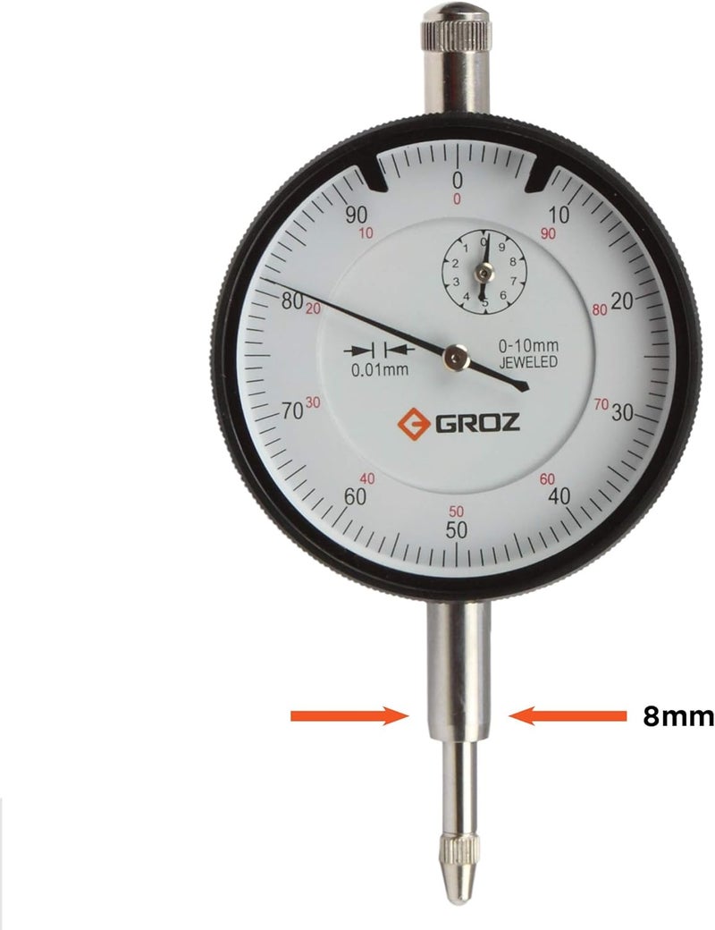GROZ مؤشر قرص ميكانيكي 0-10 مم - Image 4