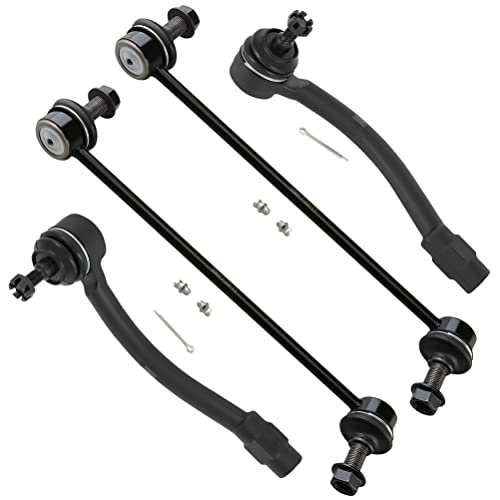 SCITOO 4pcs Suspension Kit Outer Tie Rod End Sway Bar Link Fit 2011-2016 For Hyundai Elantra 2013-2014 For Hyundai Elantra Coupe 2012-2017 For Hyundai For Veloster 2014-2018 For Kia Soul - Image 1