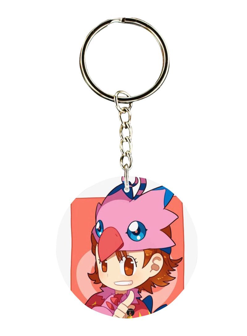 RKN Anime Digimon Printed Keychain