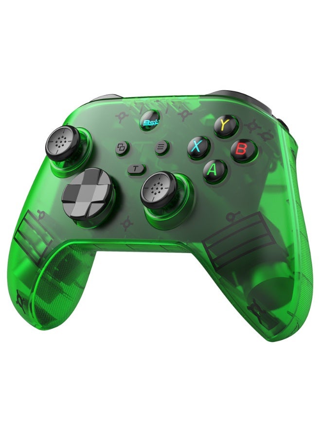 BSP Classic Transparent Gamepad BSP G6 Wireless Game Controller for Switch / PC / iOS / Android with 2.4G Receiver, Holder, Hall Joystick/Hall trigger, TURBO Continuous Transmission, Asymmetric Double Vibration Motor, 6-Axis Gyroscope, Programmable Back Buttons, Anti Slip Texture - Image 2