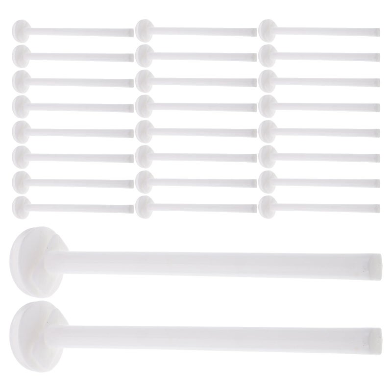 White Plastic Bird Perches 50 Pack Grinding Surface for Small Birds Parrots - Image 2