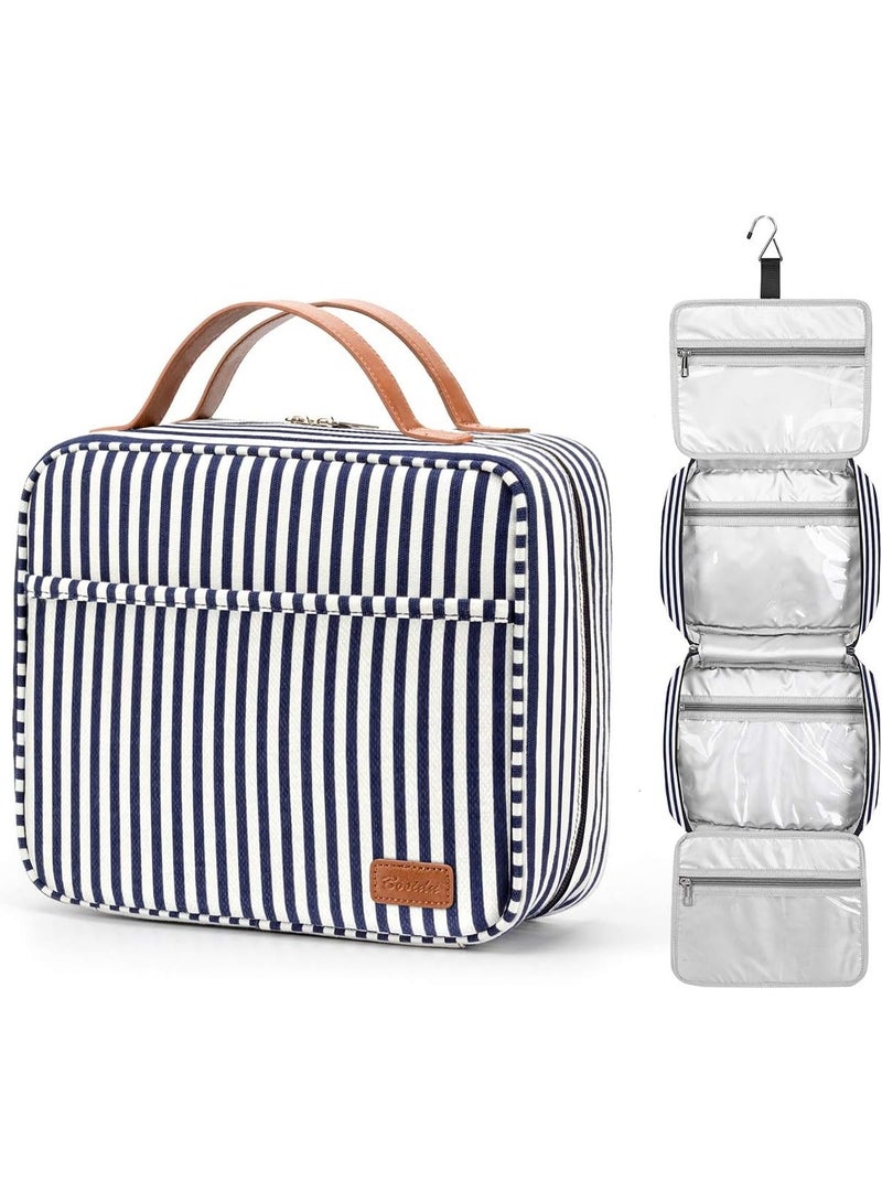 Hanging Travel Toiletry Bag,Large Capacity Cosmetic Toiletry Travel Organizer for Women/Men with 4 Compartments & 1 Sturdy Hook,Perfect for Travel/Daily Use - Image 1