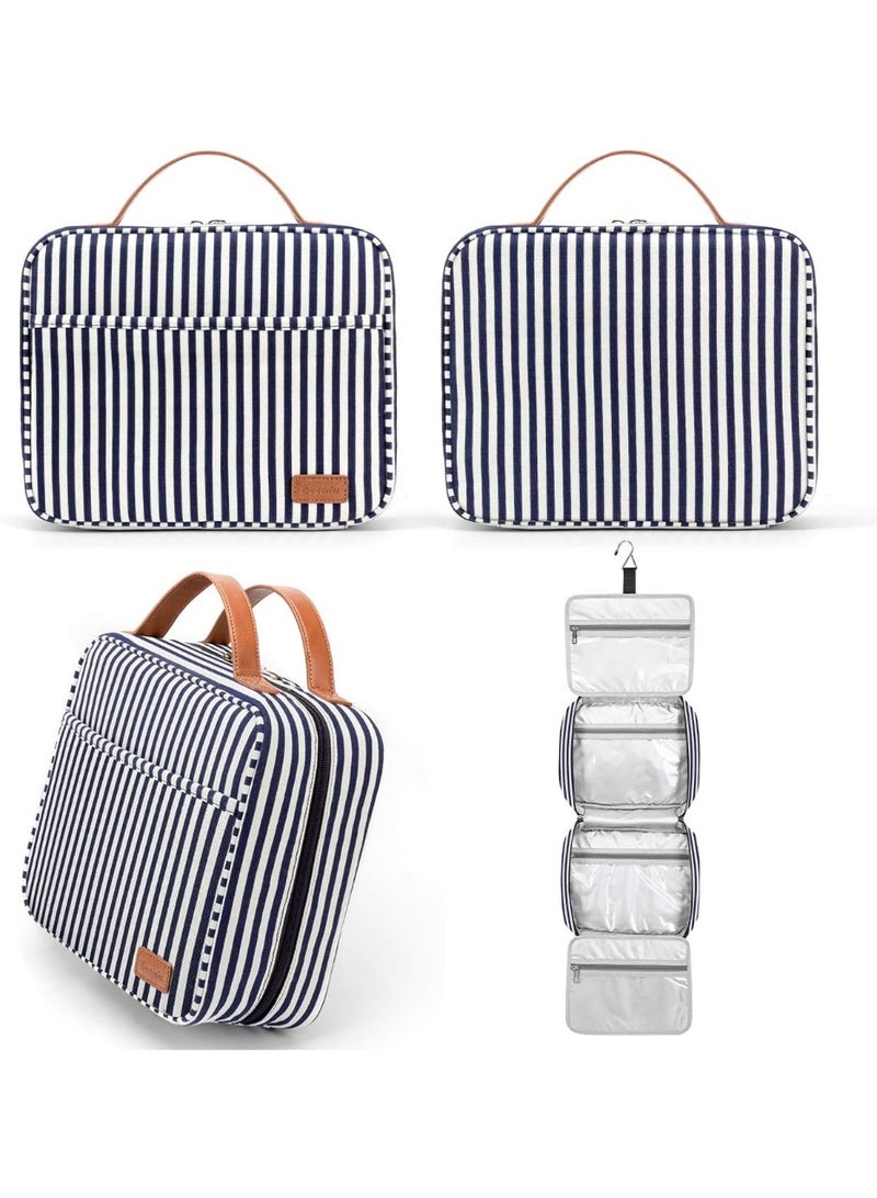 Hanging Travel Toiletry Bag,Large Capacity Cosmetic Toiletry Travel Organizer for Women/Men with 4 Compartments & 1 Sturdy Hook,Perfect for Travel/Daily Use - Image 5