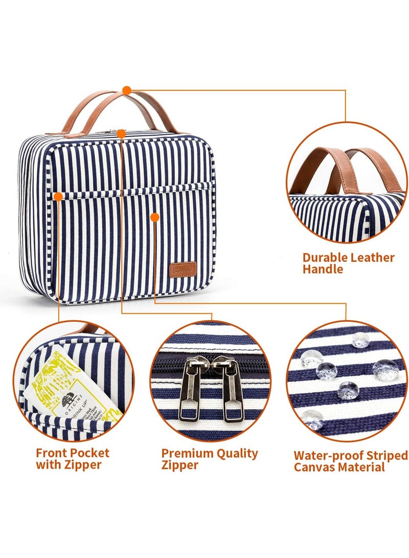 Hanging Travel Toiletry Bag,Large Capacity Cosmetic Toiletry Travel Organizer for Women/Men with 4 Compartments & 1 Sturdy Hook,Perfect for Travel/Daily Use - Image 4