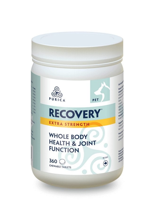 PURICA - Pet Recovery Extra Strength - Dog Supplement - Glucosamine Chews for Large & Small Breed Dogs - Hip & Joint Support - 360 Count (Pack of 1) - Image 1