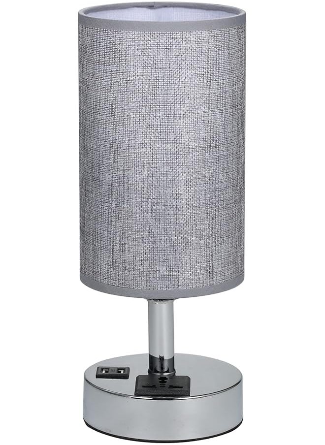 erorex Ac 220－240V Bedside Table Lamp Desk Light Nightstand Lamp Dual Usb And Socket Sensitive Touching Control 3 Levels Dimmable Brightness Adjustable For Bedroom Dorm Living Room  - Image 1