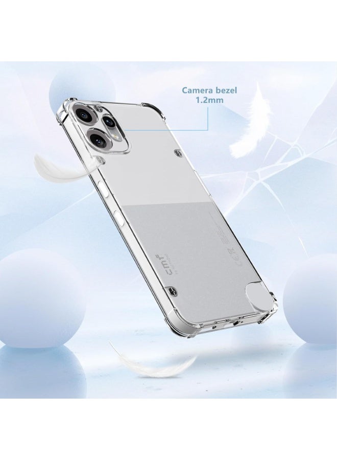 Case for Nothing CMF Phone 2 Pro Clear Cover with Reinforced Corner Bumper Slim Fit Shockproof Flexible TPU Case for Nothing CMF Phone 2 Pro - Image 4