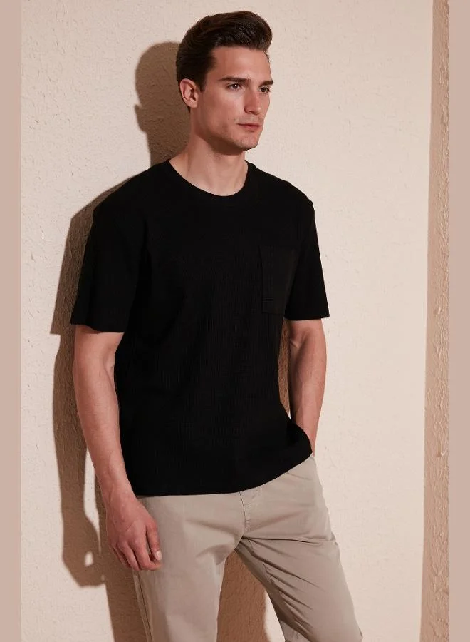 Buratti Cotton Casual Cut Single Pocket Crew Neck T Shirt Men's T SHIRT 5902642