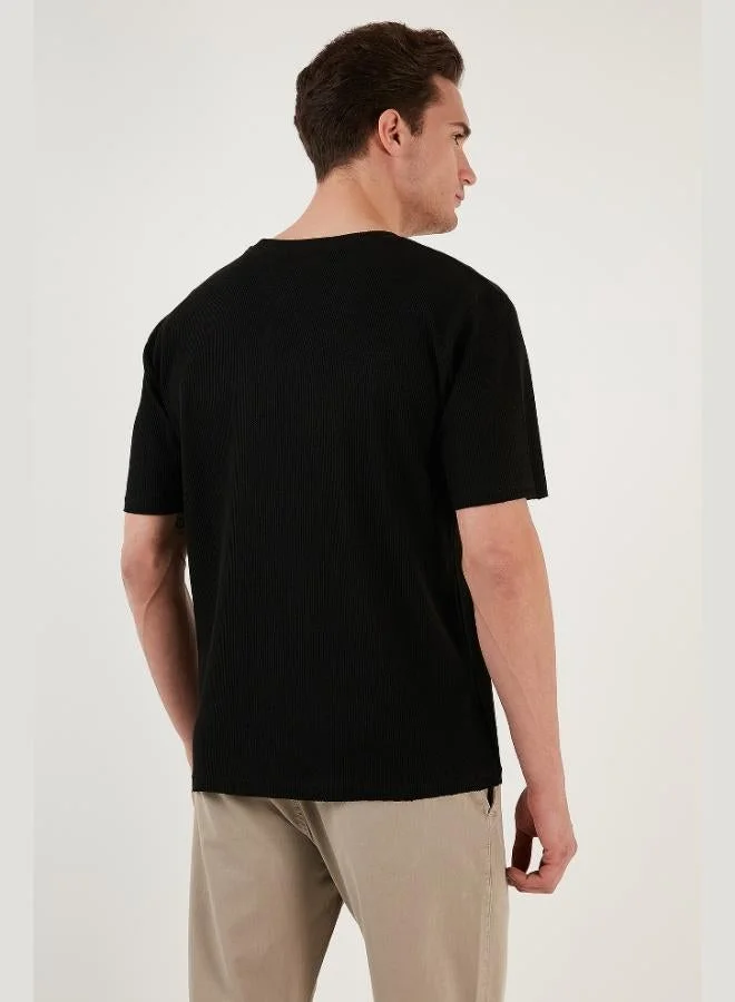 Buratti  Buratti Cotton Casual Cut Single Pocket Crew Neck T Shirt Men's T SHIRT 5902642 for Men | Best Price UAE