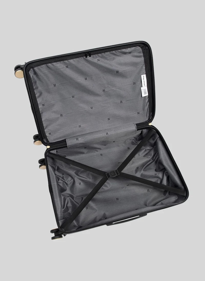 Matalan IT Luggage Statuesque Black Hardshell Suitcase