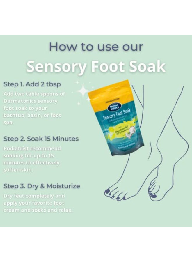 Dermatonics Sensory Foot Soak Softens and Soothes Hard Foot Skin With Lime Essential Oil and Coconut Revives and Awakens Suitable for Vegans 1235 oz - Image 3