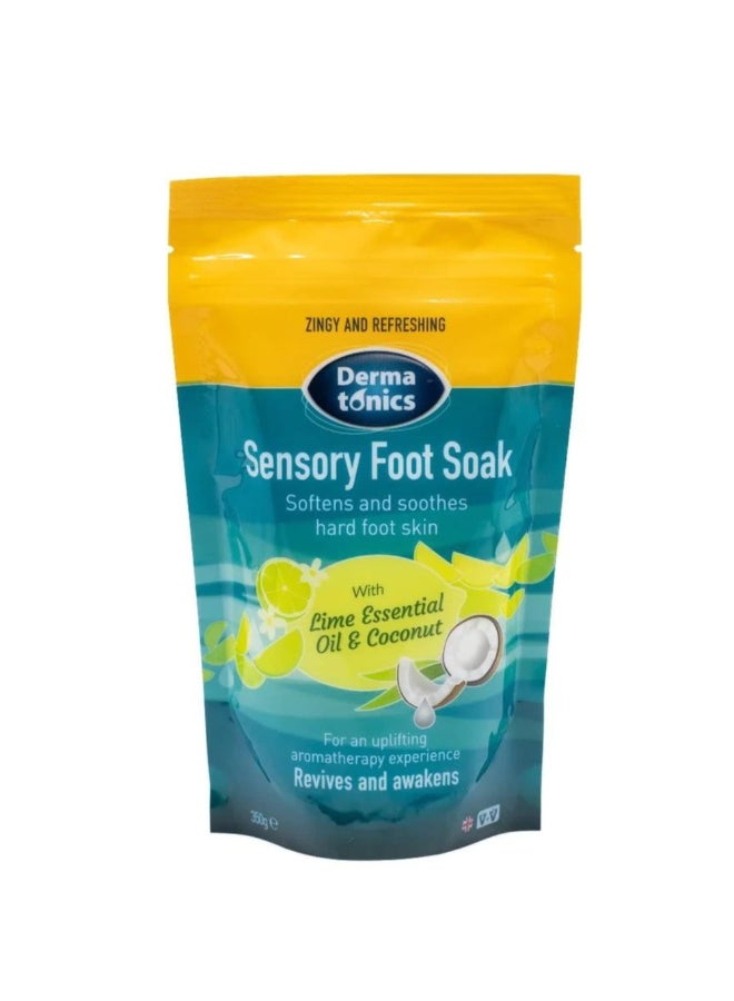 Dermatonics Sensory Foot Soak Softens and Soothes Hard Foot Skin With Lime Essential Oil and Coconut Revives and Awakens Suitable for Vegans 1235 oz - Image 2