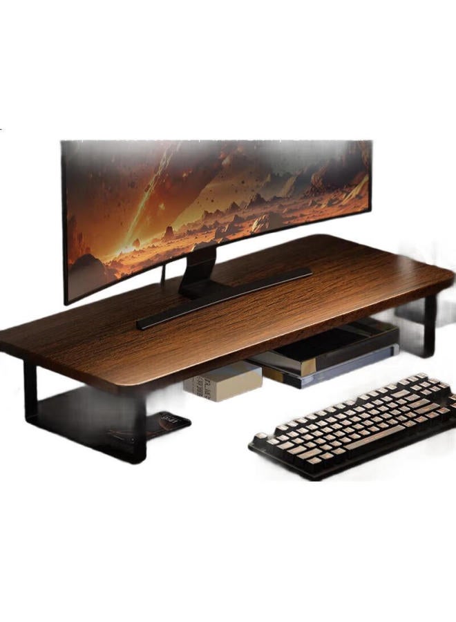 Mryc Monitor Stand Riser Desk Stand Monitor Stand Desktop Computer Desk Stand Laptop Stand Desktop Base Storage Rack 60Cm Walnut Brown - Image 2