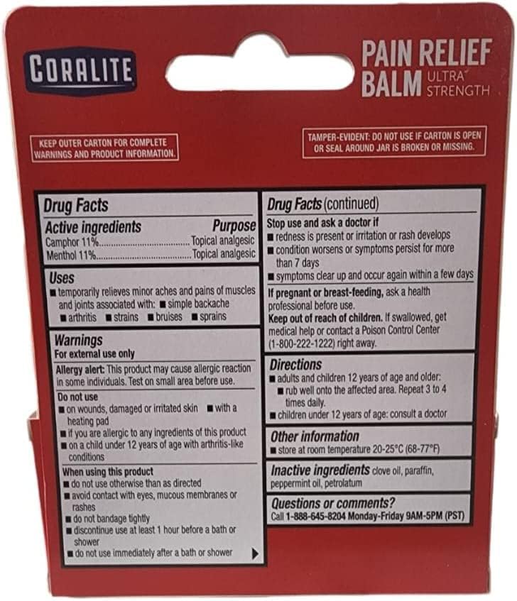 coralite 3Pack Coralite Ultra Strength Pain Relief Balm by Coralite - Image 2