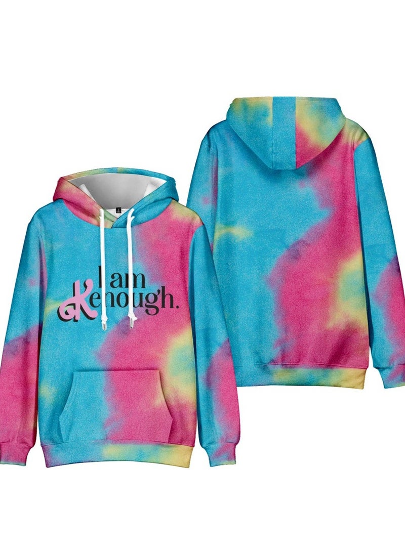 Loquat Barbie Digital Printed Coswear Loose Hooded Sweater  - Image 1