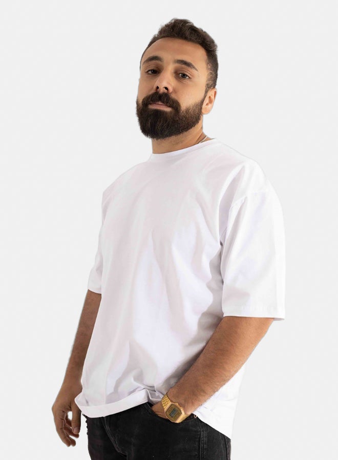 Essentials, regular fit t shirt for men white - Image 2