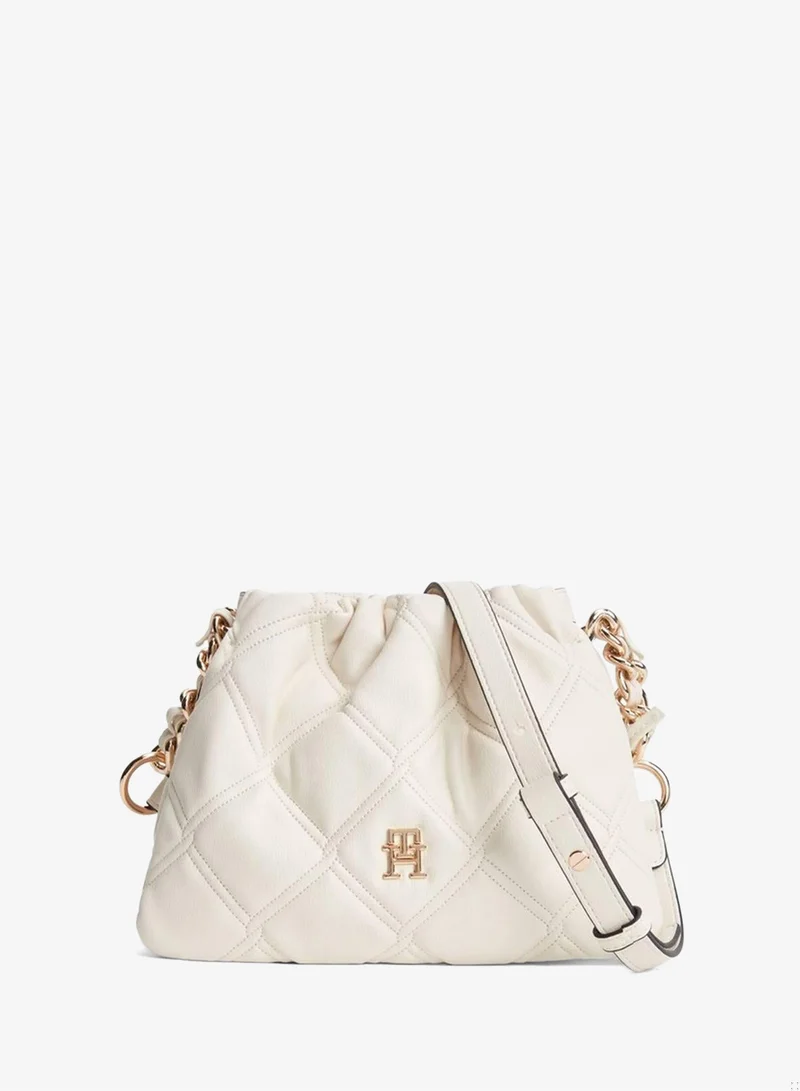 Quilted Chain TH Monogram Crossbody Bag