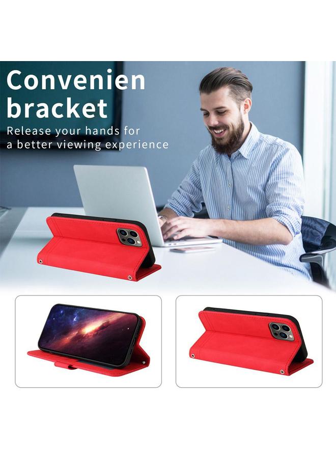 اس-توب جراب هاتف Realme 14 Pro+ Global Skin Feel Life Tree Metal Button Leather - Image 4