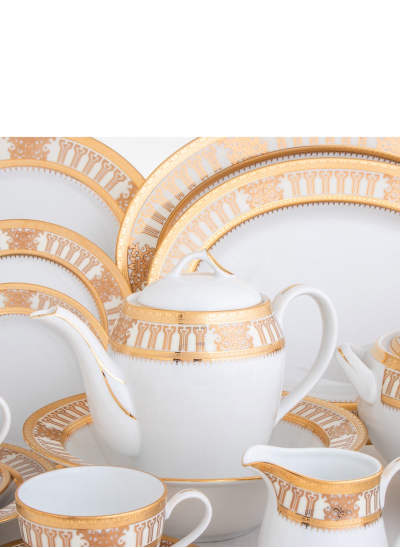 Hic Yamasen Japanese Gold Plated Porcelain Dinner Set 95 Pieces  - Image 4