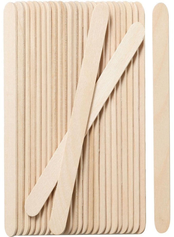 Borogo 100 Pcs Craft Sticks Ice Cream Sticks, Borogo 4.5inchs Sticks Natural Wood Popsicle Craft Sticks Treat Sticks Ice Pop Sticks for DIY Crafts - Image 1