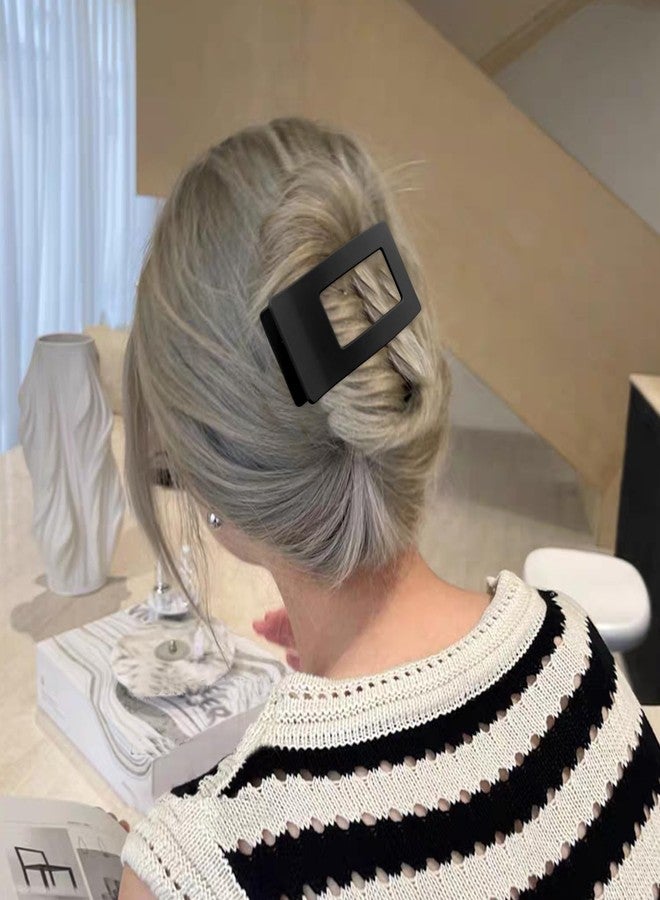 Velscrun Flat Hair Clips for Women Girls, Matte Lay Flat Claw Clips, Strong Hold Large Side Hair Clip All Hair Types, French Duck Billed Hair Jaw Claw Clip, Non Slip Grip for Daily Styling Brown - Image 5