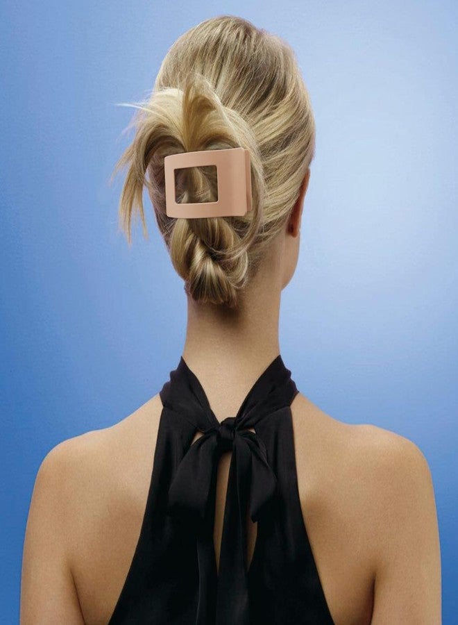 Velscrun Flat Hair Clips for Women Girls, Matte Lay Flat Claw Clips, Strong Hold Large Side Hair Clip All Hair Types, French Duck Billed Hair Jaw Claw Clip, Non Slip Grip for Daily Styling Brown - Image 4