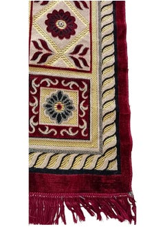 ALSAQER Alsaqer Turkey Premium Quality Majlis Mat | Majlis Carpet (1.4x2 Mtr) | Soft, Shine, Desert Mat, Camping Mat, Picnic Mat, Camping Rug, Travel Mat, Rug for Living Room, Office - Assorted Design  - Image 3