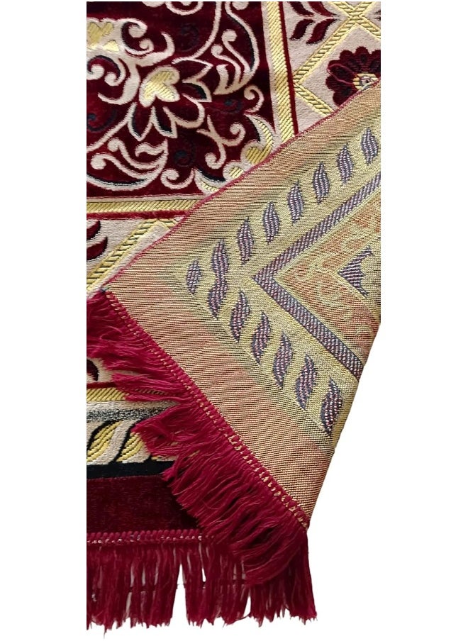 ALSAQER Alsaqer Turkey Premium Quality Majlis Mat | Majlis Carpet (1.4x2 Mtr) | Soft, Shine, Desert Mat, Camping Mat, Picnic Mat, Camping Rug, Travel Mat, Rug for Living Room, Office - Assorted Design  - Image 4
