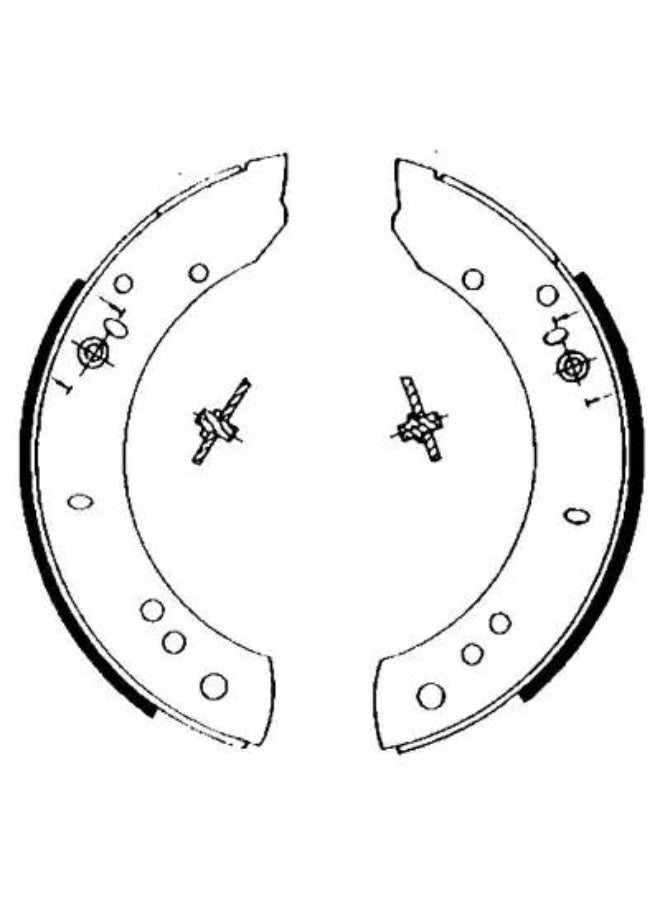 BRAKE SHOE - HELLA - 8DB 355 002-081