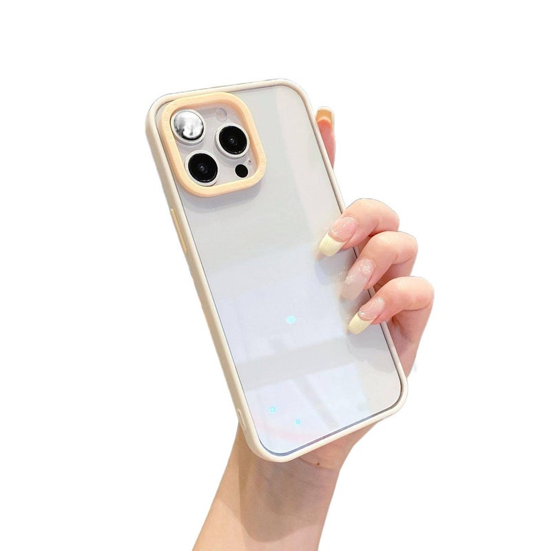 غطاء واقي | ملمس غير لامع | لـ iPhone 17 / 17 Air / 17 Pro / 17 Pro Max | أبيض | TPU | تصميم ثنائي اللون - Image 1
