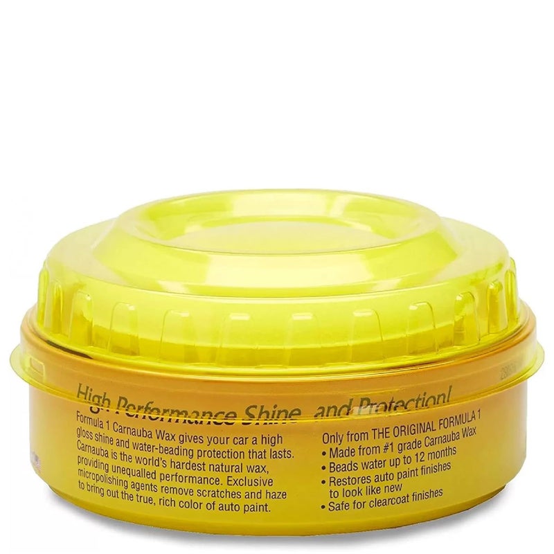 Formula 1 Carnauba Car Wax Paste - High-Gloss Shine - Polish for Car Detailing to Shine & Protect â€“ Remove Haze and Paint Swirls w/ Micropolishing Agents â€“ Car Cleaning Supplies (12 oz) - Image 2