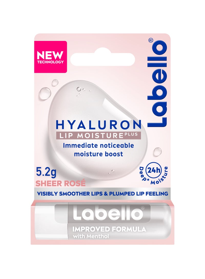 Labello Lip Balm Hyaluron Moisture Plus Sheer Rose 5.2g - Image 1