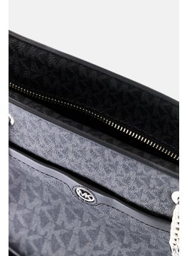 Michael Kors Women Brand Logo Tote Bag 34 H x 30 L x 8 W cm, Black  - Image 4
