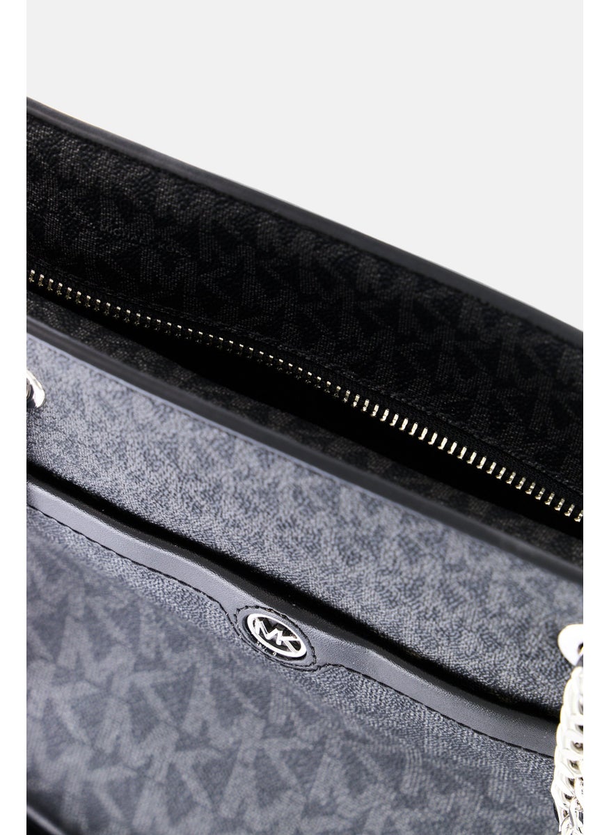 Michael Kors Women Brand Logo Tote Bag 34 H x 30 L x 8 W cm, Black  - Image 4