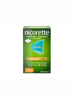 nicorette Fruitfusion 4 Mg Gum Nicotine 105 Pieces  - Image 1