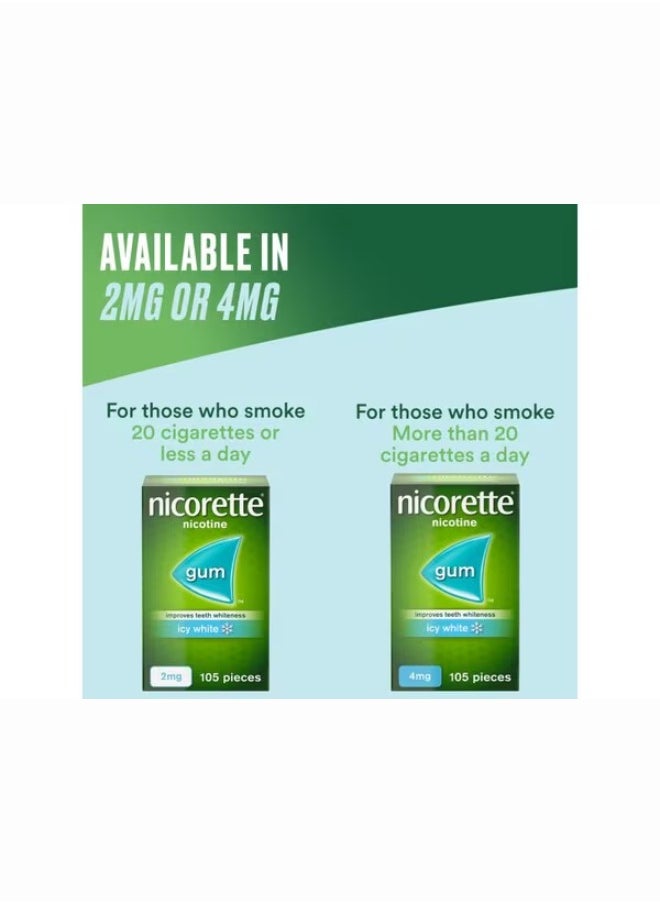 nicorette Fruitfusion 4 Mg Gum Nicotine 105 Pieces  - Image 2