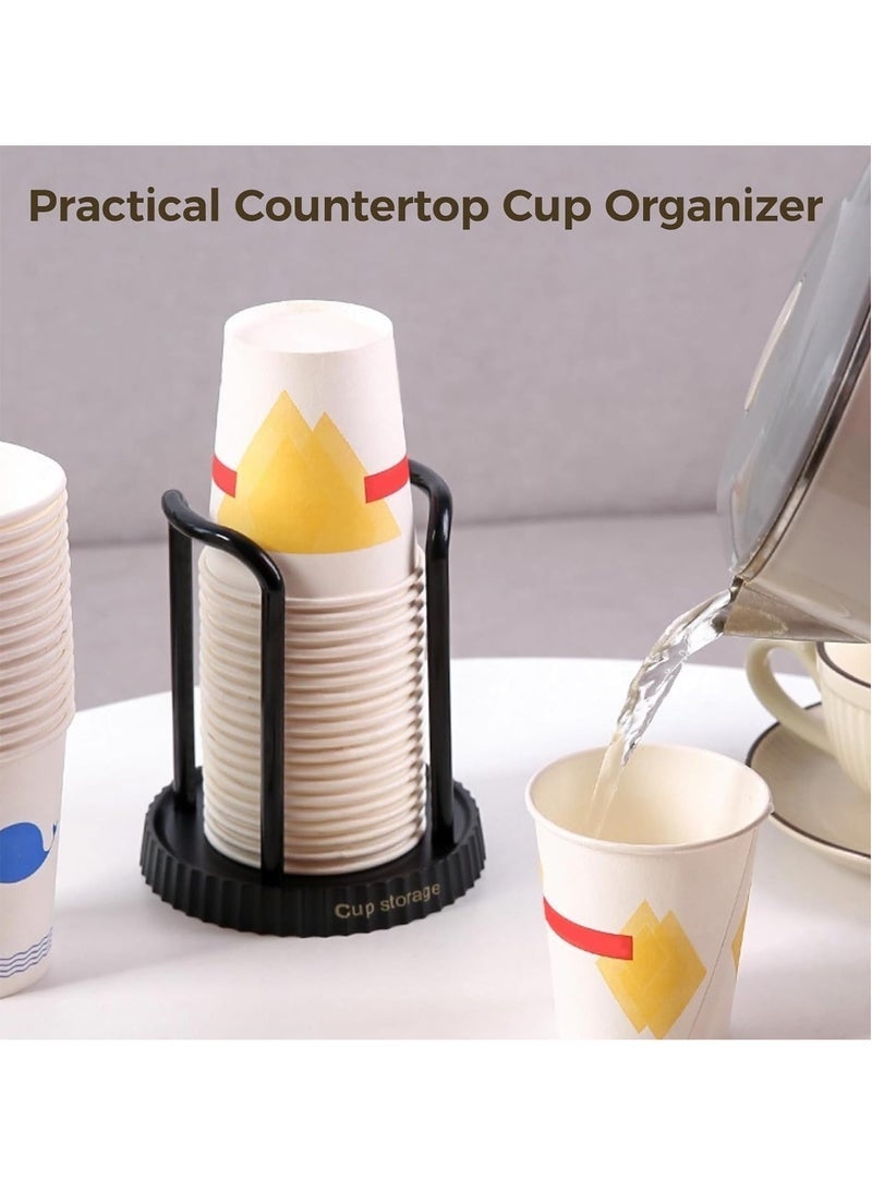 Arabest Paper Cup Holder, Disposable Cup And Lid Holder Organizer, Coffee Cup Dispenser For Counter, Organizer Station for Coffee Milk Tea Shop Restaurant Office Bathroom - Image 5
