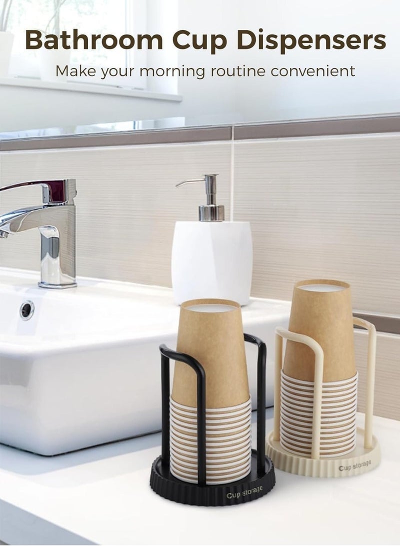 Arabest Paper Cup Holder, Disposable Cup And Lid Holder Organizer, Coffee Cup Dispenser For Counter, Organizer Station for Coffee Milk Tea Shop Restaurant Office Bathroom - Image 4
