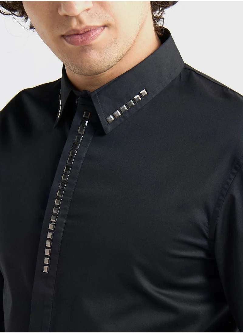 FAV Studded Regular Fit Shirt