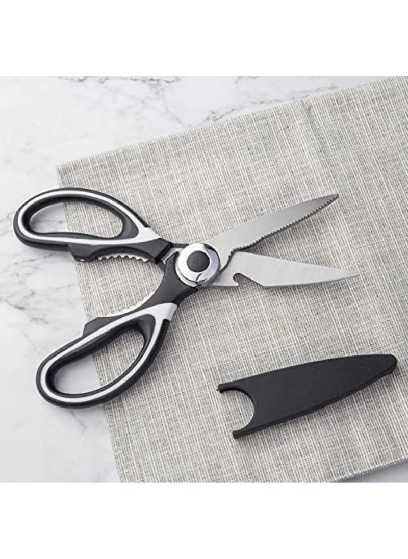 Sheathed Kitchen Scissors Multi-Purpose Meat Fish Chicken Pastry Vegetable Cutting Scissors Food Scissors 21 cm