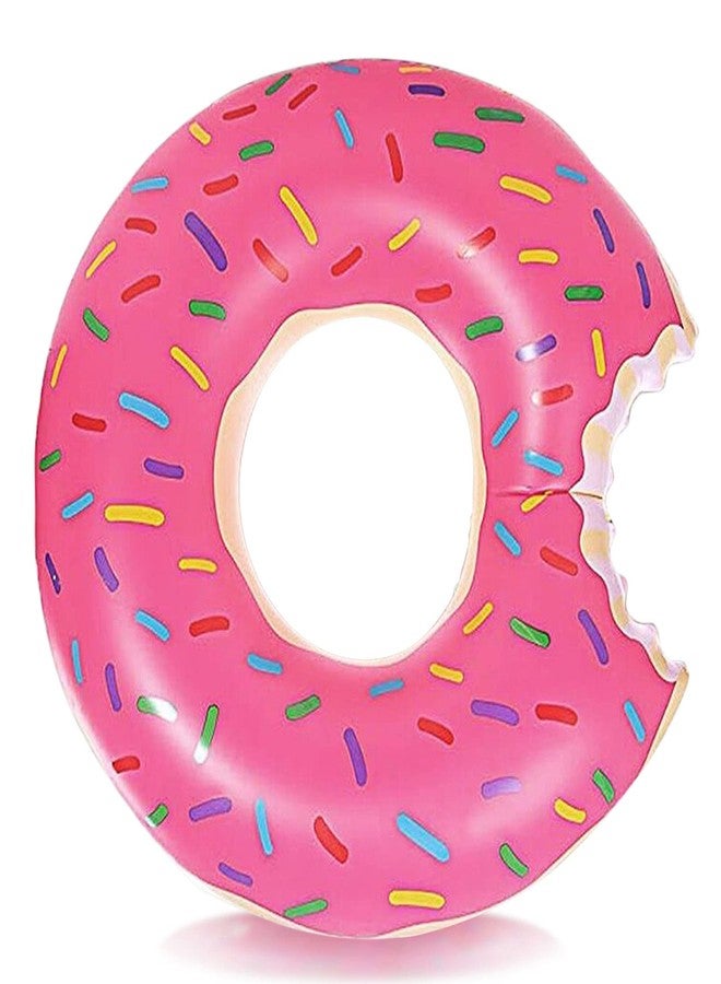 DMAR Pool Floats Donut Inflatables 23.4" Donut Pool Floats for Kids Donut Floatie Doughnut Pool Float Donut Swimming Ring for Beach Pool, 1Pcs, Pink - Image 1