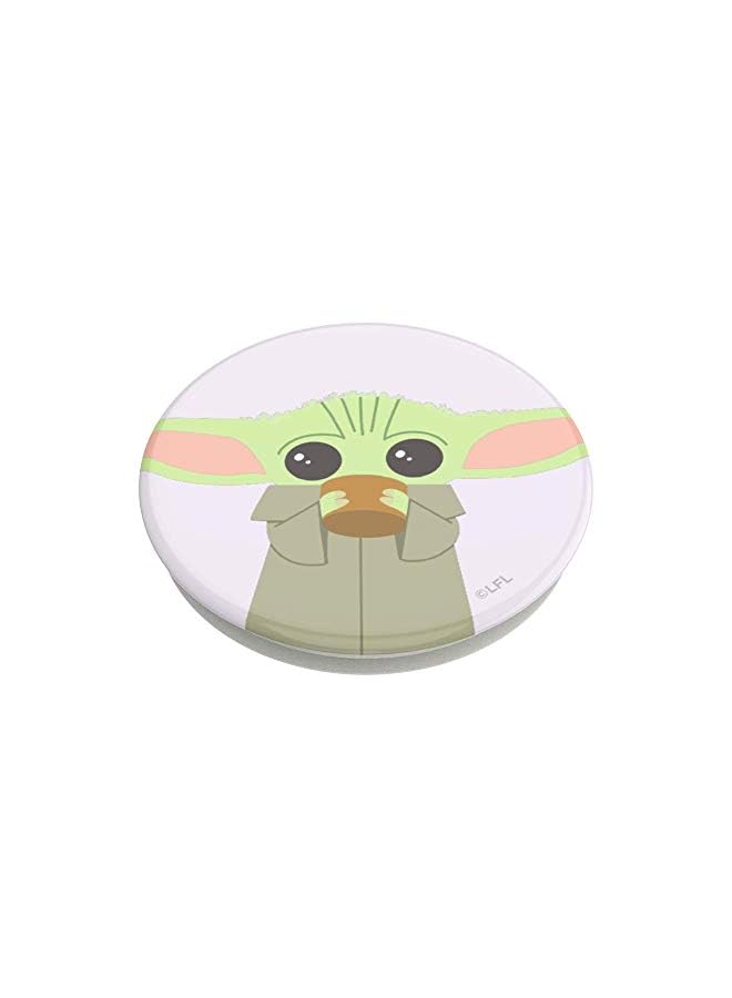POPSOCKETS مقبض هاتف مع حامل قابل للتمدد، ومقبس منبثق للهاتف - Star Wars - The Child Tea (لامع) - Image 3