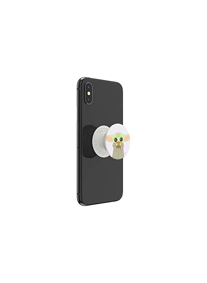 POPSOCKETS مقبض هاتف مع حامل قابل للتمدد، ومقبس منبثق للهاتف - Star Wars - The Child Tea (لامع) - Image 4