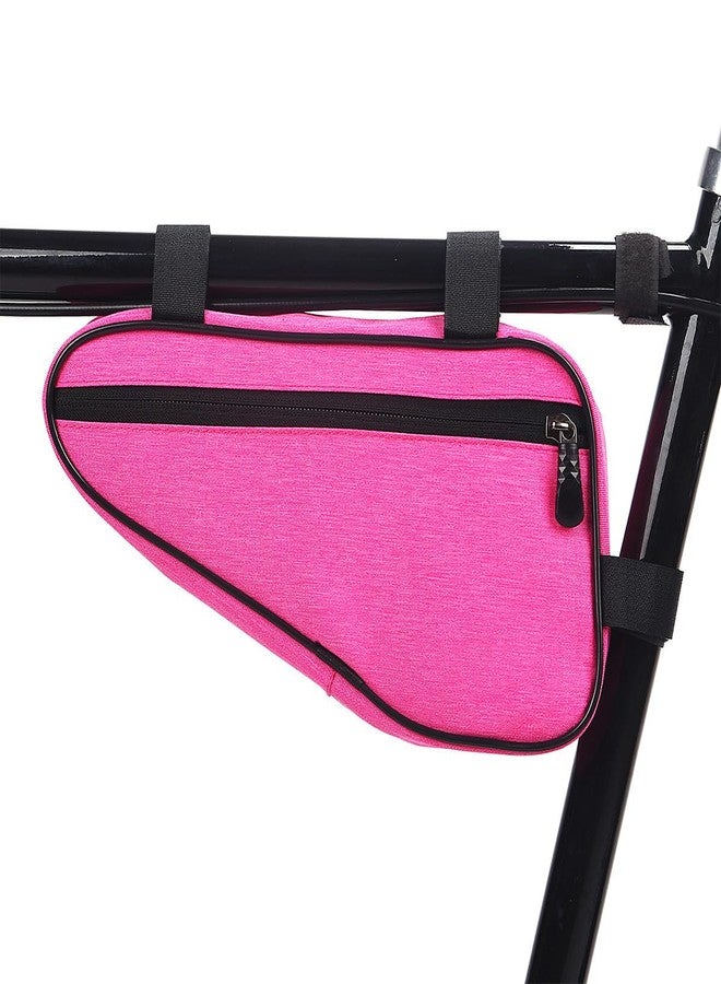 LILYXIN Triangle Bike Bag - Front Frame Triangle Bag, Cycling Accessory, Large Capacity, Portable Pouch (Pink) - Image 1