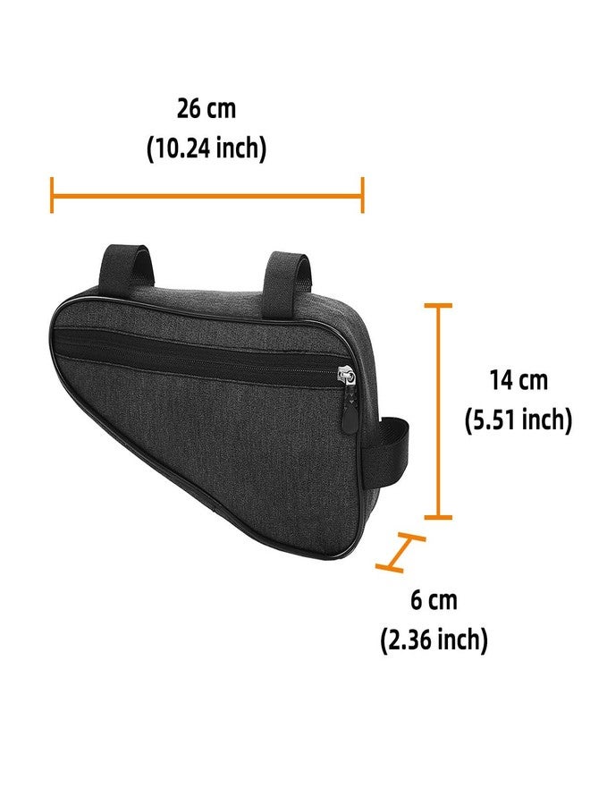 LILYXIN Triangle Bike Bag - Front Frame Triangle Bag, Cycling Accessory, Large Capacity, Portable Pouch (Pink) - Image 3