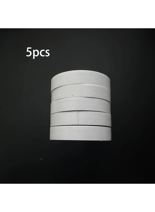 5pcs 1cm Double Sided Tape Strong Adhesive White 177 Inch Rolls for Office School DIY Crafts - Image 1
