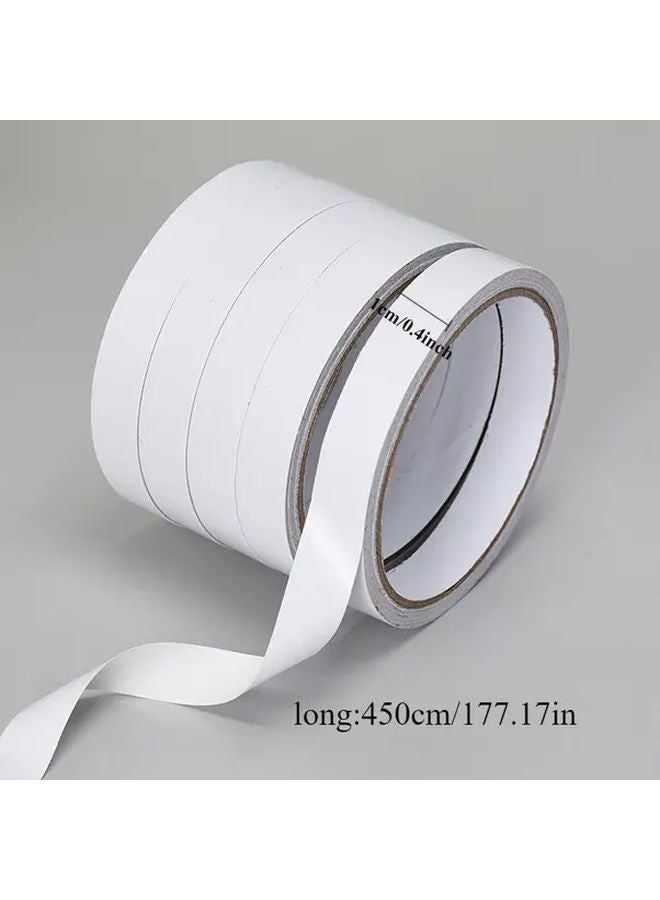 5pcs 1cm Double Sided Tape Strong Adhesive White 177 Inch Rolls for Office School DIY Crafts - Image 4